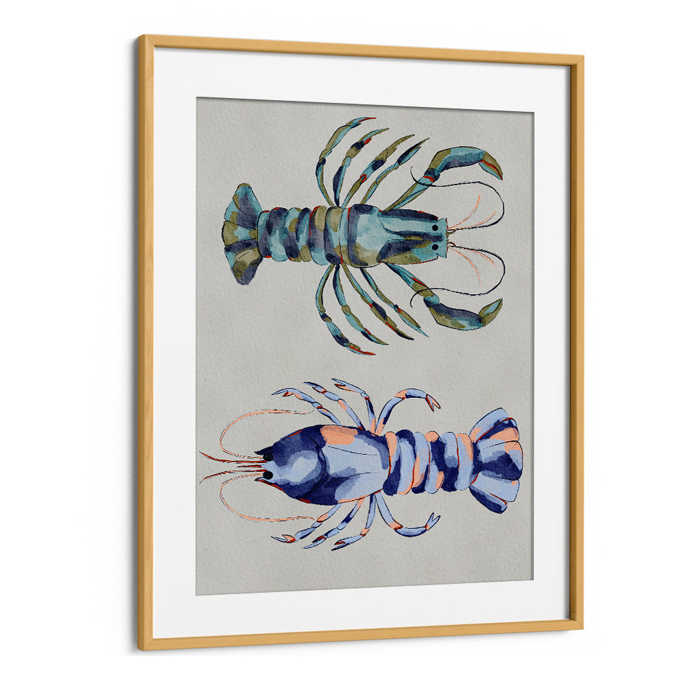 BLUE LOBSTERS WATERCOLOR