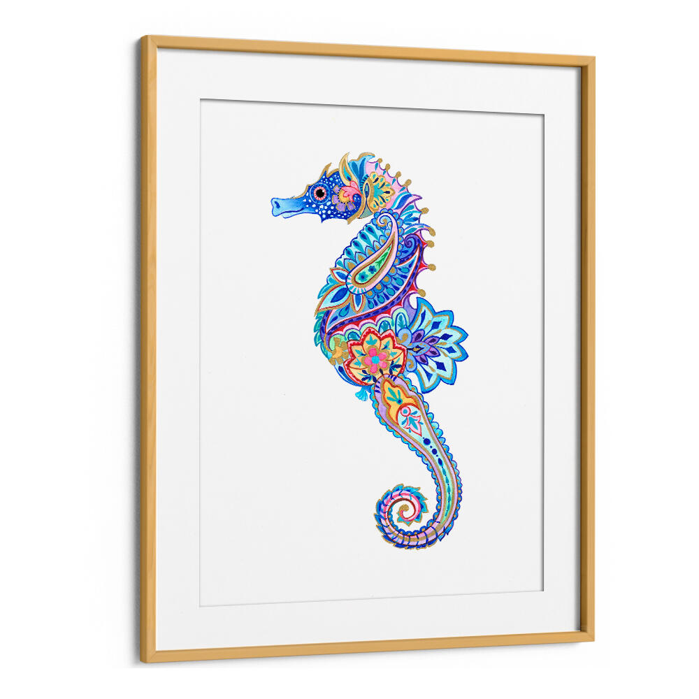 FLORAL SEAHORSE DREAM , BEACH PAINTINGS