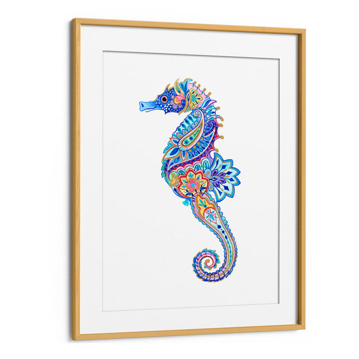FLORAL SEAHORSE DREAM , BEACH PAINTINGS