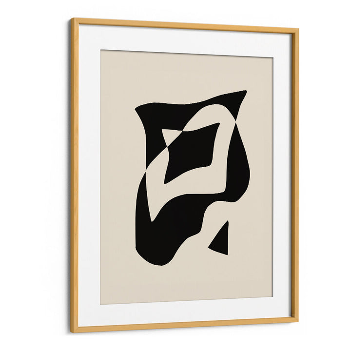 BOLD BLACK AND WHITE GEOMETRIC COMPOSITION