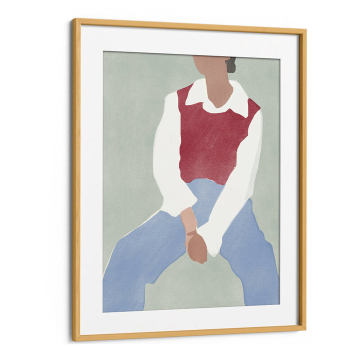 ABSTRACT FIGURE IN CASUAL ATTIRE , FASHION POSTERS