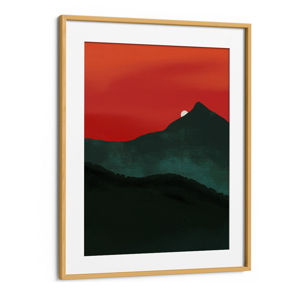 CRIMSON PEAK SUNRISE , LANDSCAPE PAINTINGS