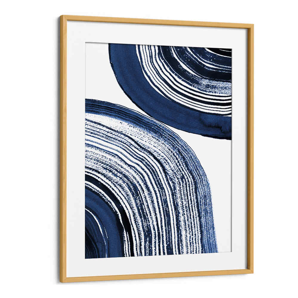 Stunning BLUE CONCENTRIC WAVES, ABSTRACT PAINTINGS featuring layered blue tones, perfect for elevating any space.