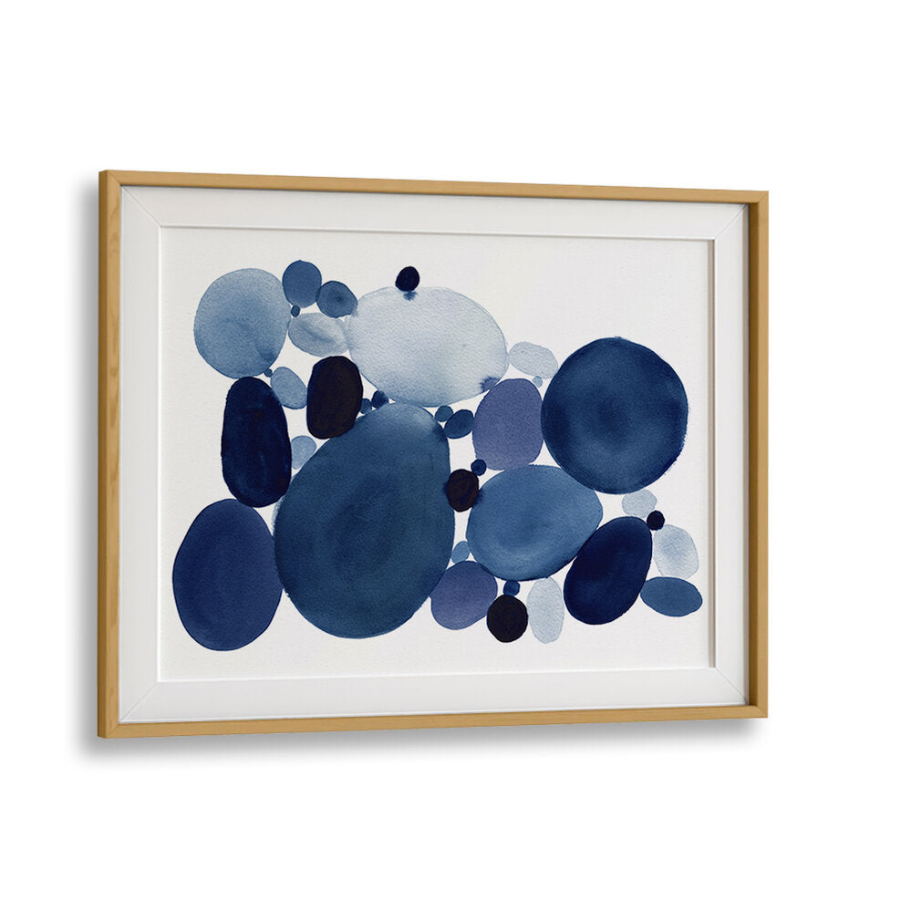 Stunning BLUE WATERCOLOR STONES II, ABSTRACT PAINTINGS featuring rich blues and soft textures, perfect for your space.
