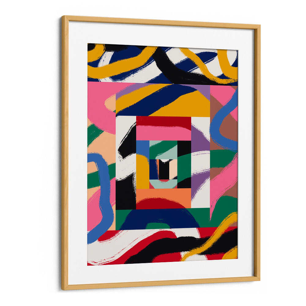 GEOMETRIC SHAPES AND BOLD BRUSHSTROKES , ABSTRACT PAINTINGS