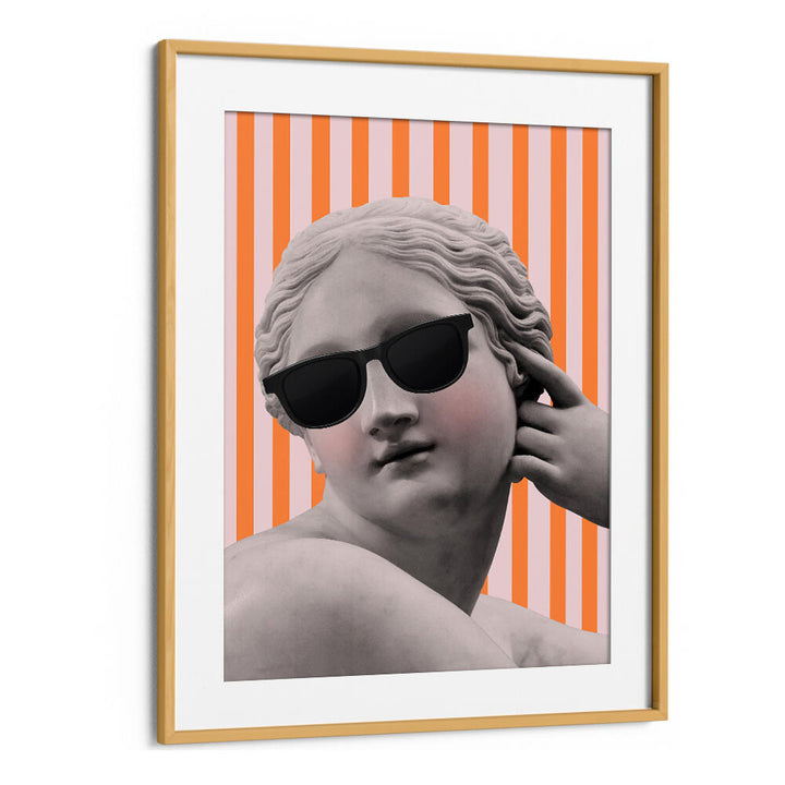 STRIPED GODDESS III , ALTERED ART PRINTS