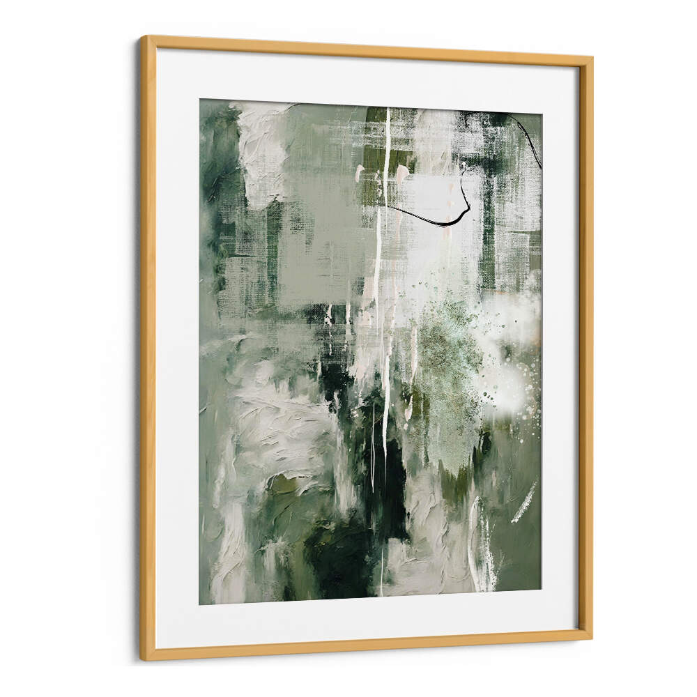 CANVAS GREENS III , ABSTRACT PAINTINGS