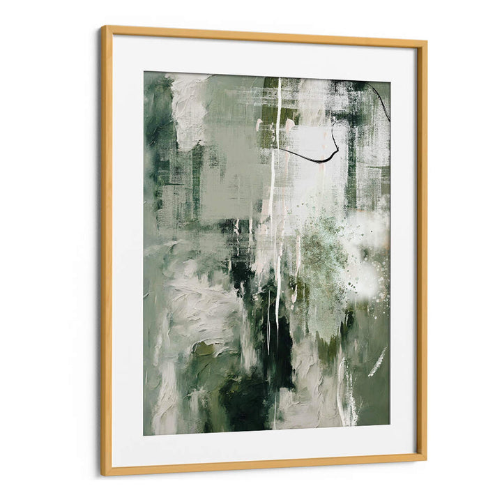 CANVAS GREENS III , ABSTRACT PAINTINGS
