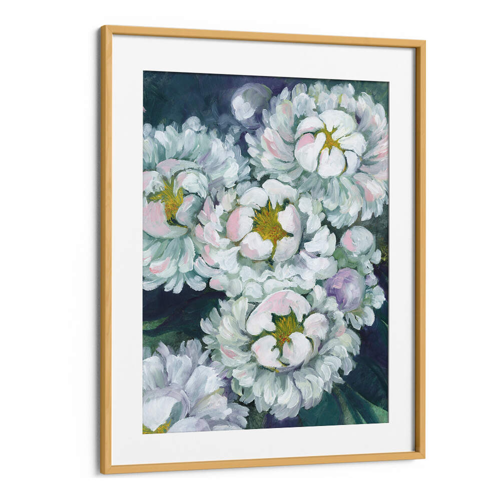 WILLOH PAINTERLY PEONIES , FLORAL FLOWER PAINTINGS