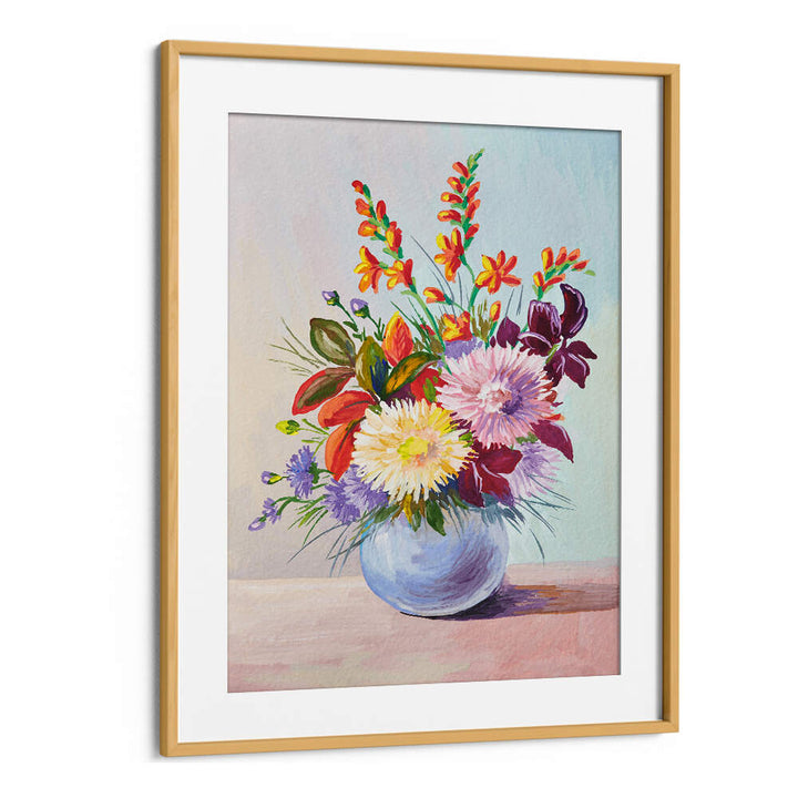 POTTED GARDEN , VINTAGE EUROPEAN PAINTINGS