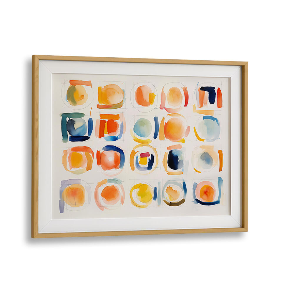 CIRCLES AND SQUARES , ABSTRACT PAINTINGS