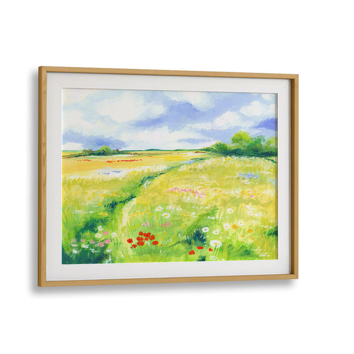 WILDFLOWER MEADOW , LANDSCAPE PAINTINGS