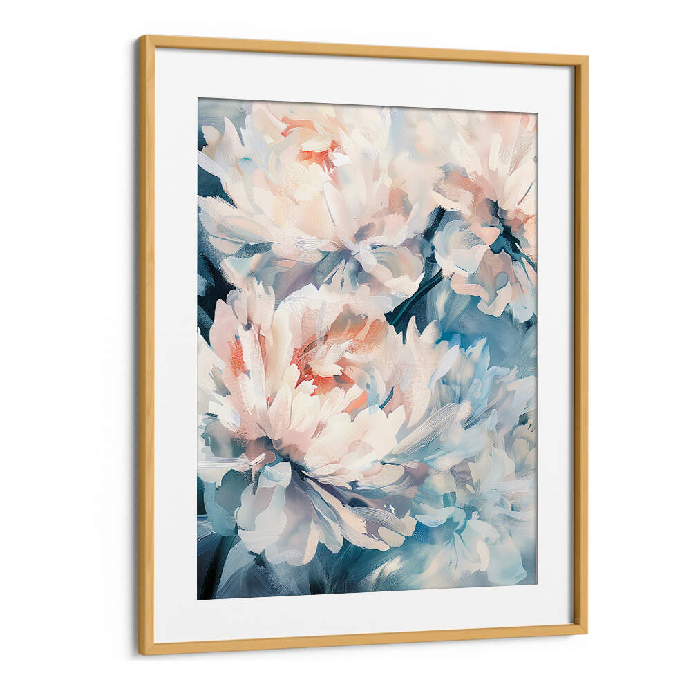 EVERGREEN GREEN PAINTERLY FLORALS X ,FLORAL FLOWER PAINTINGS