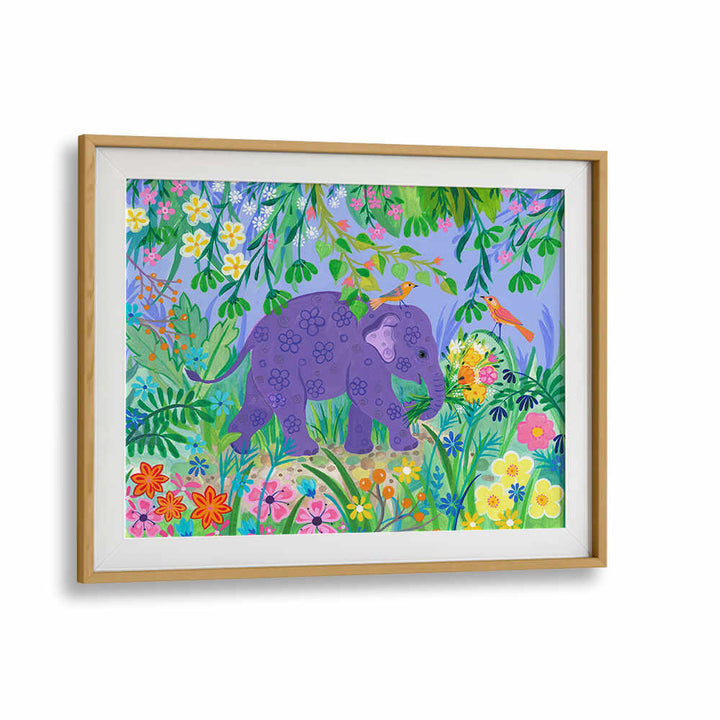BLUE ELELPHANT , ANIMAL PAINTINGS
