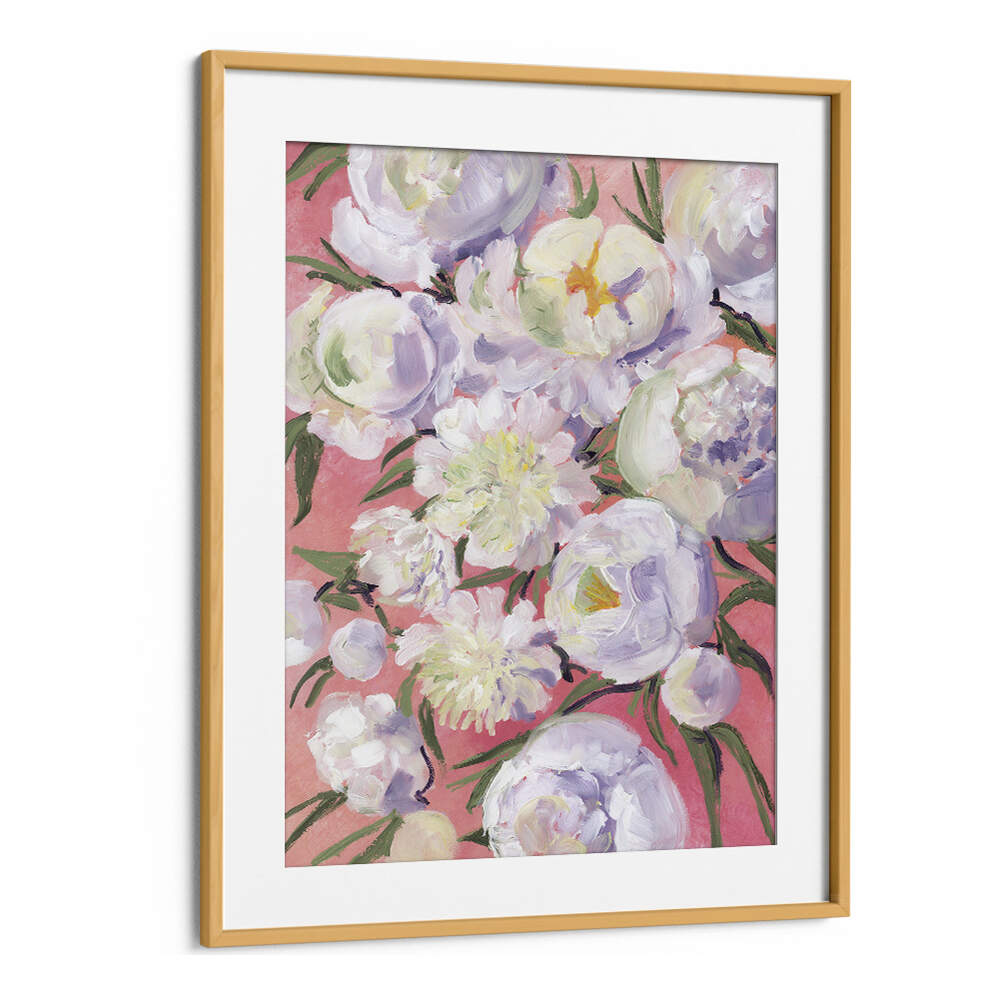 KINSLY PAINTERLY BOUQUET , FLORAL FLOWER PAINTINGS