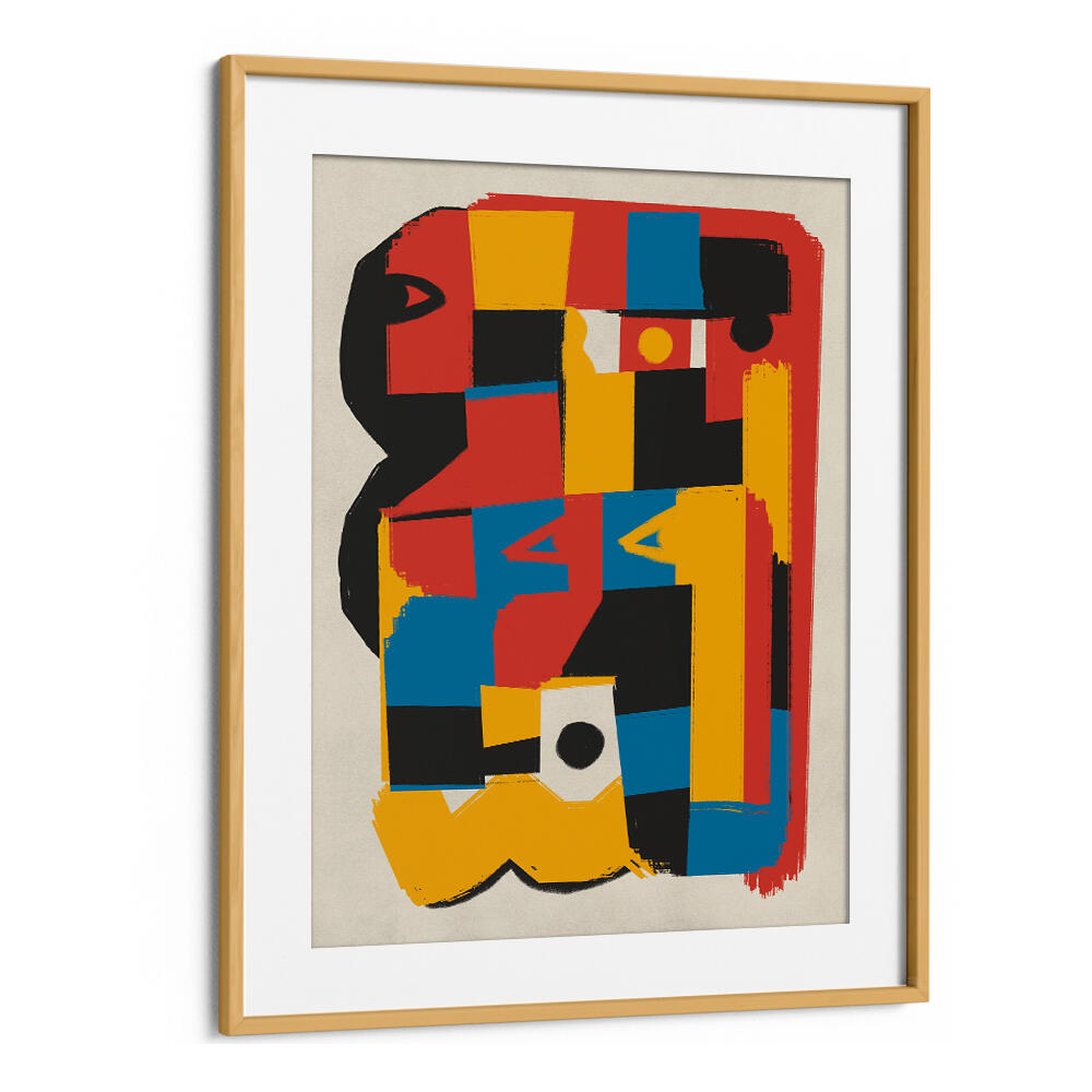 BAUHAUS ABSTRACT COLOR BLOCK , ABSTRACT PAINTINGS