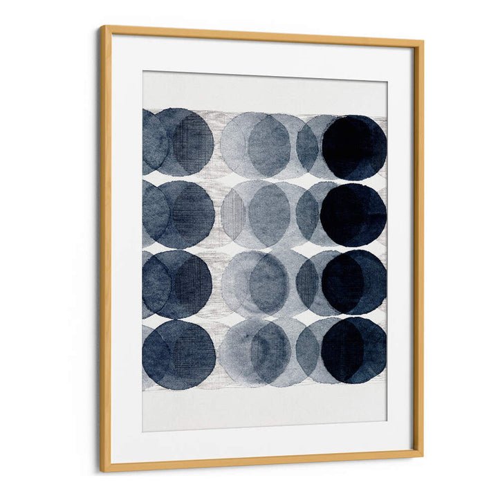 OVERLAPPING II, ABSTRACT PAINTINGS features a captivating blend of colors and circles, enhancing modern elegance in any space.