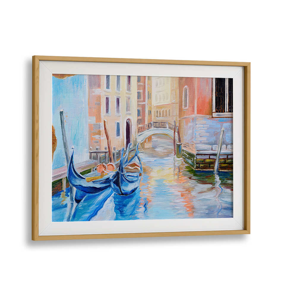 CANALSIDE MEMORIES II , VINTAGE EUROPEAN PAINTINGS