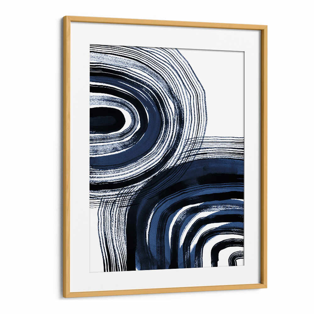 Transform your space with CONCENTRIC BLUE AND BLACK BRUSHSTROKES, ABSTRACT PAINTINGS, showcasing bold elegance and expression.