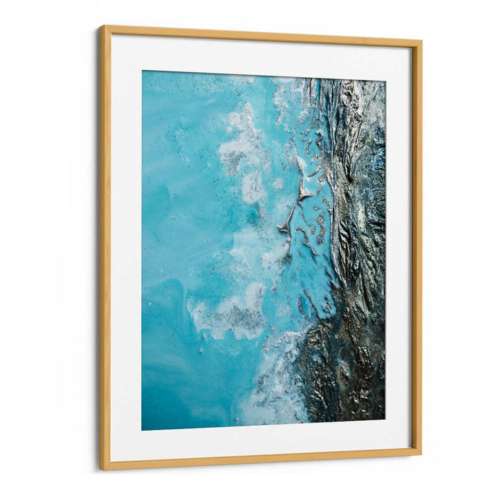 Oceanic Obsession, abstract paintings featuring vibrant blues and textures, perfect for enhancing your living space.