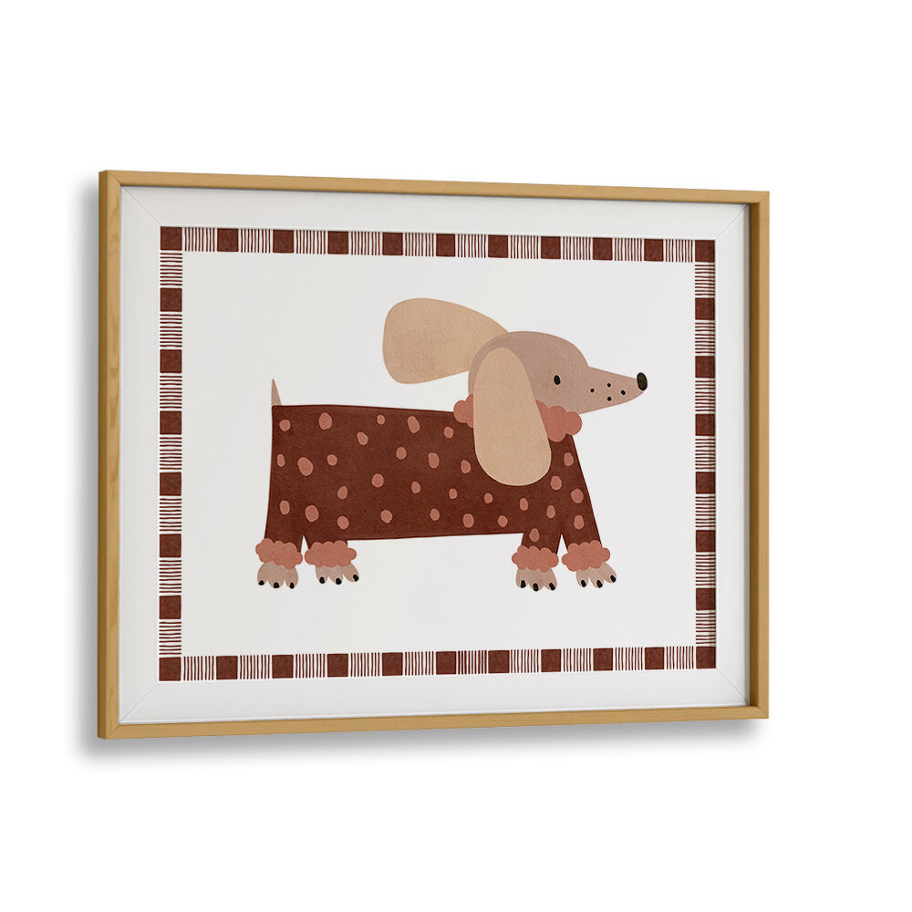 DOTTED DACHSHUND , KIDS ROOM PAINTINGS