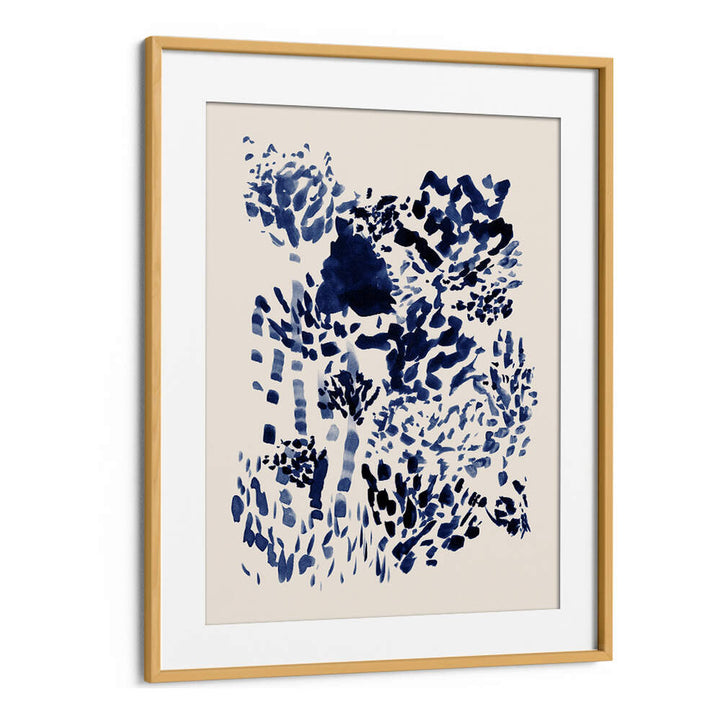Stunning navy blue free flowing garden abstract paintings, perfect for transforming your living space elegantly.