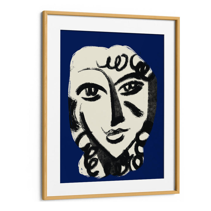 LOVELY GIRL IN BLUE , PORTRAITS & FIGURATIVE ILLUSTRATIONS