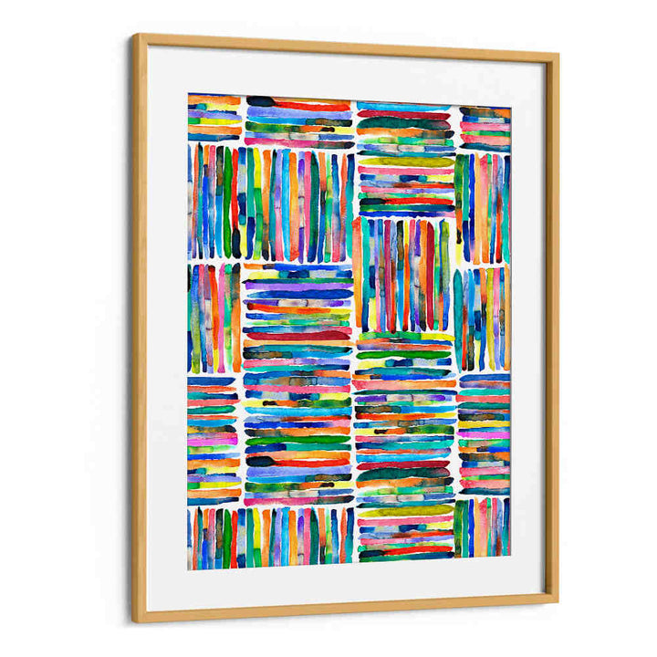 WATERCOLOR COLORFUL HANDPAINTED STRIPES , ABSTRACT PAINTINGS