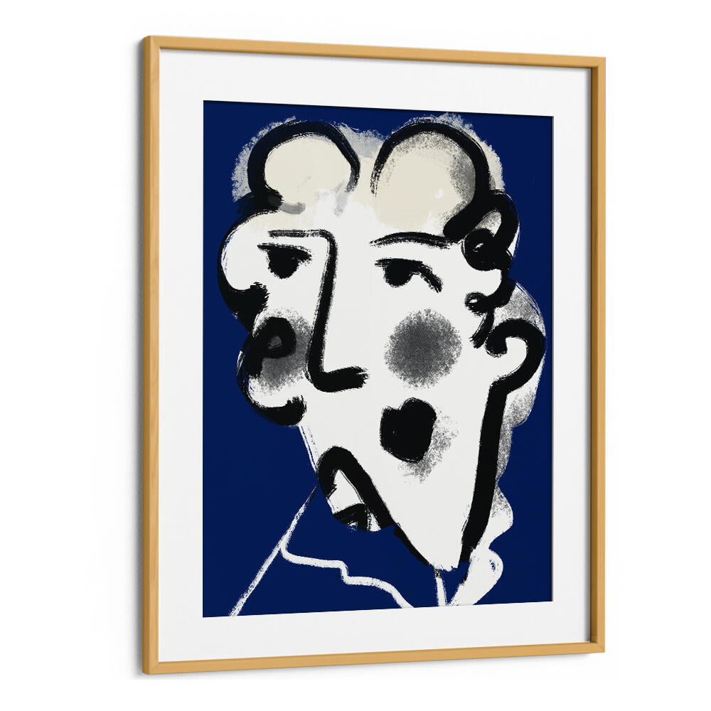 LANDLADY IN BLUE , PORTRAITS & FIGURATIVE ILLUSTRATIONS