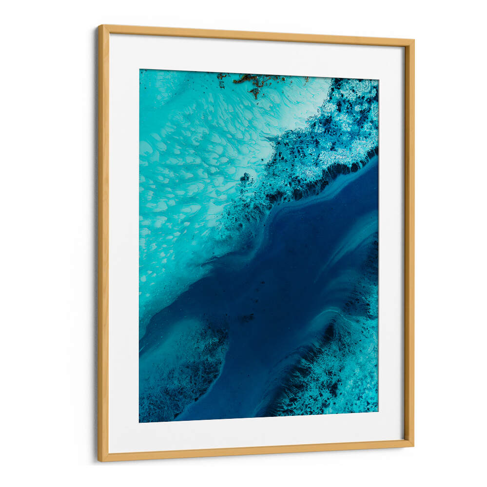 Vibrant blues and textures in SALT WATER PASSAGE II, ABSTRACT PAINTINGS, perfect for enhancing your decor.