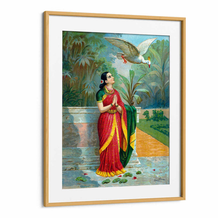 HAUNSA DAMAYANTI SANWADA , INDIAN ART PAINTINGS