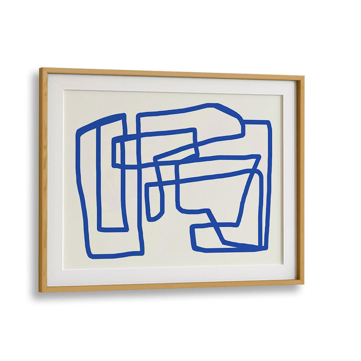 LINE ART IN COBALT BLUE