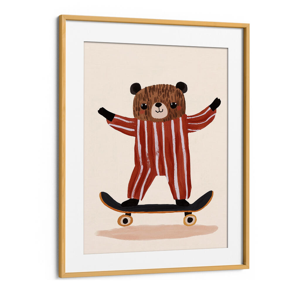 SKATER BEAR JOY , KIDS ROOM PAINTINGS
