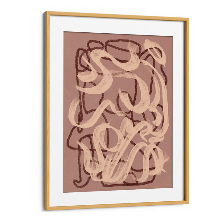 DRY BRUSH ABSTRACT IN NUDE , ABSTRACT PAINTINGS