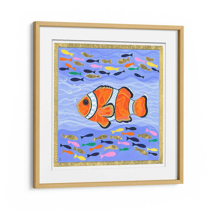 ORANGE CLOWN FISH , BEACH PAINTINGS