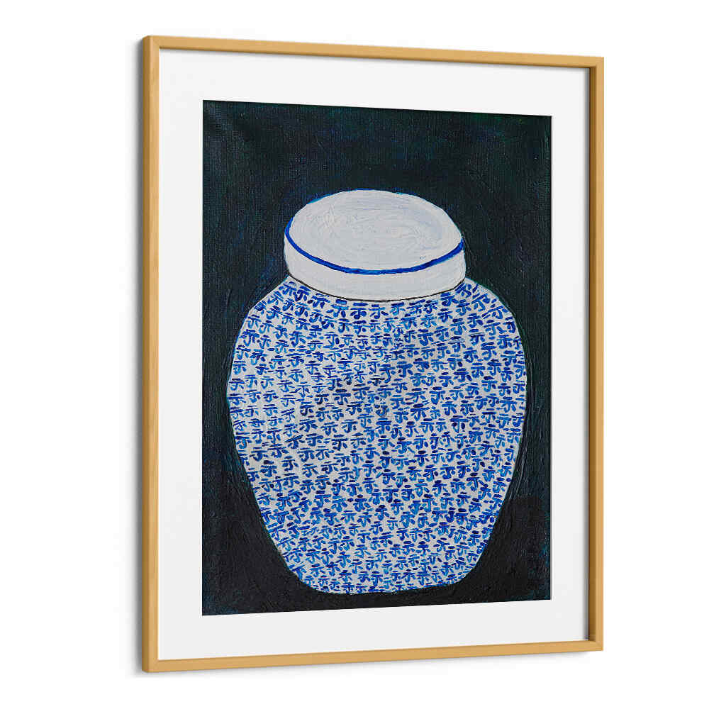 Stunning GINGER JAR, KITCHEN POSTERS featuring a blue and white jar design, perfect for enhancing your culinary space.