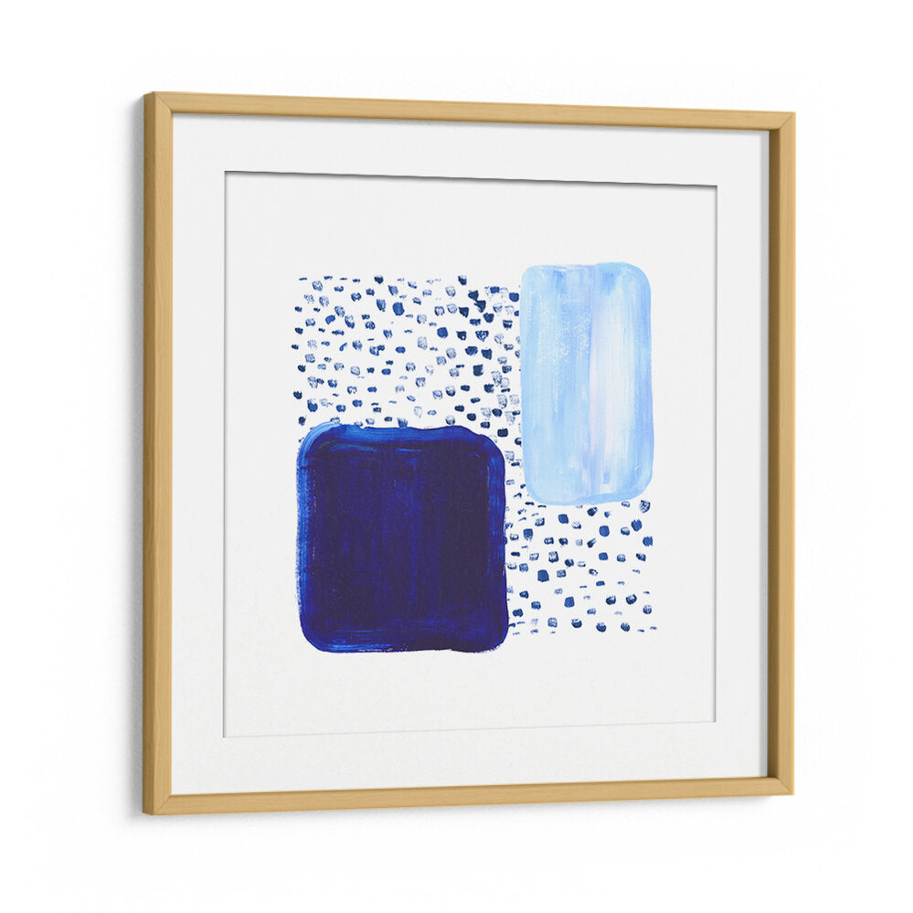 Captivating "Over the Blue Rain is Land, Abstract Paintings" featuring rich hues and dynamic brush strokes.
