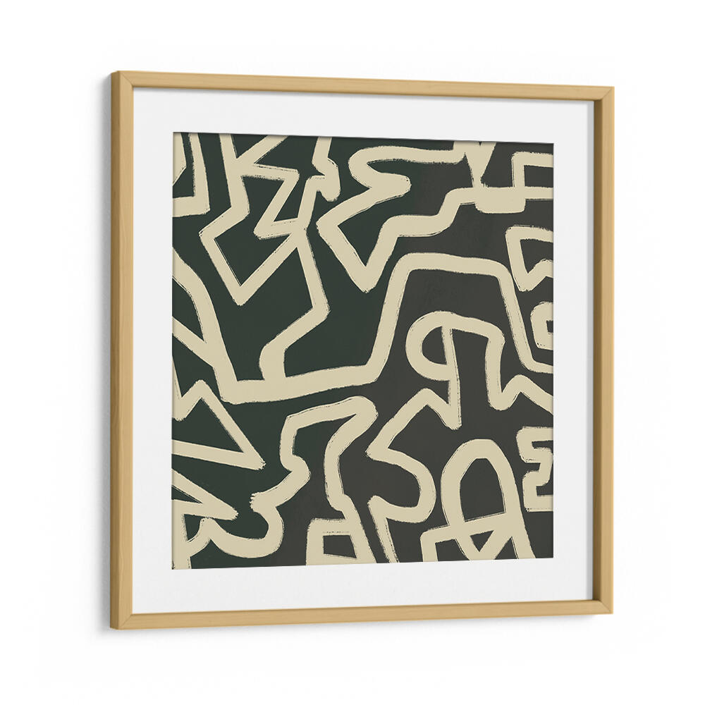ABSTRACT LINE ART MAZE PATTERN , ABSTRACT PAINTINGS