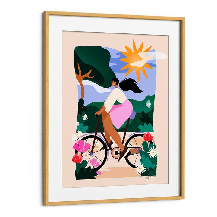 SUNNY BIKE RIDE , BEACH PAINTINGS