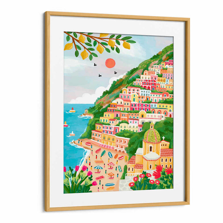 SUMMER IN POSITANO , TRAVEL POSTERS