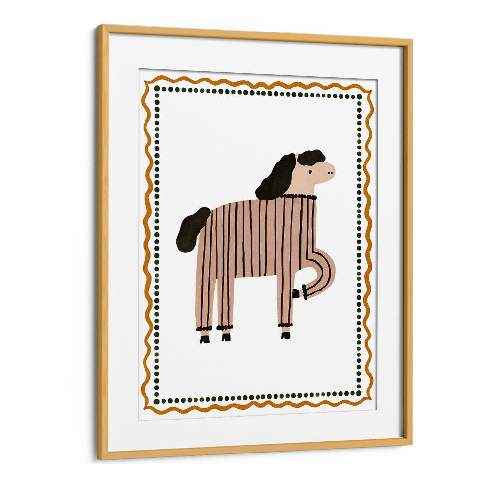 STRIPED HORSE HUMOR , KIDS ROOM PAINTINGS