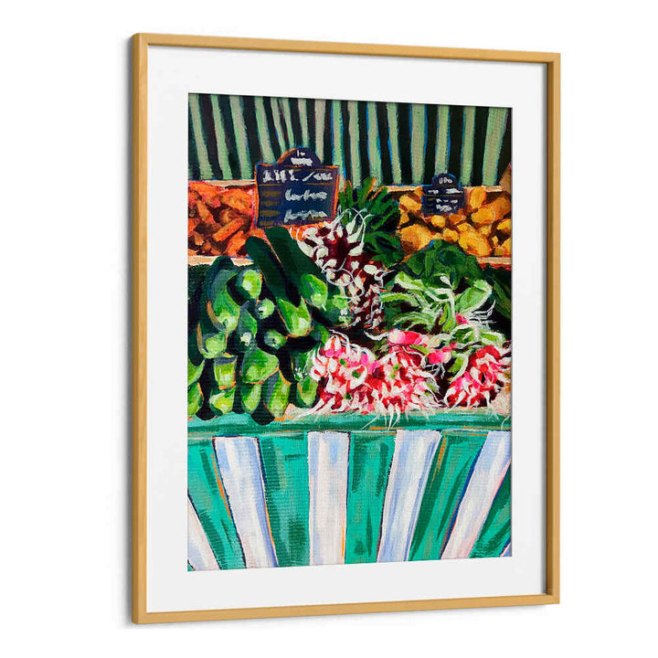 RAVISHING RADISHES , KITCHEN POSTERS by Oakwood Mount — framed illustrated radish market print for farmhouse kitchens