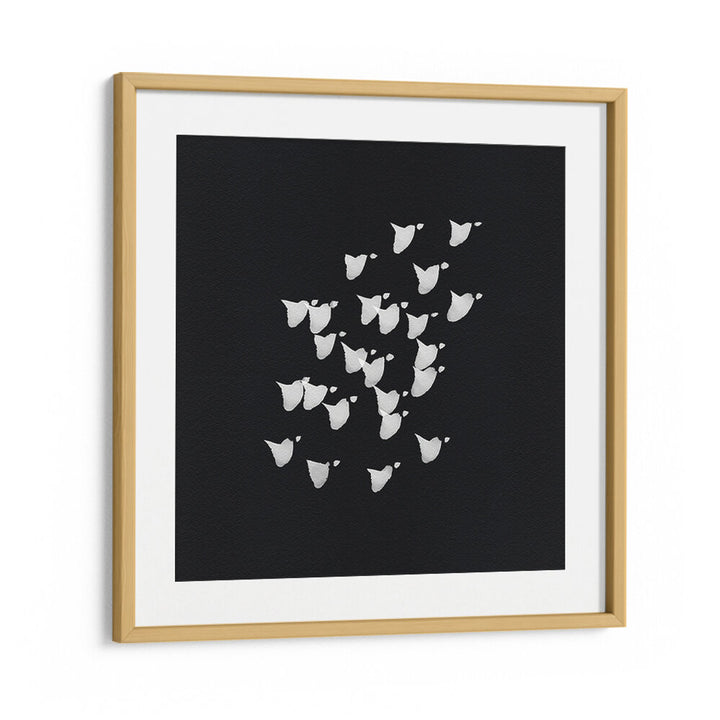 Captivating BIRDS IN FLIGHT UPWARDS BW, ABSTRACT PAINTINGS add modern elegance and ethereal freedom to any space.