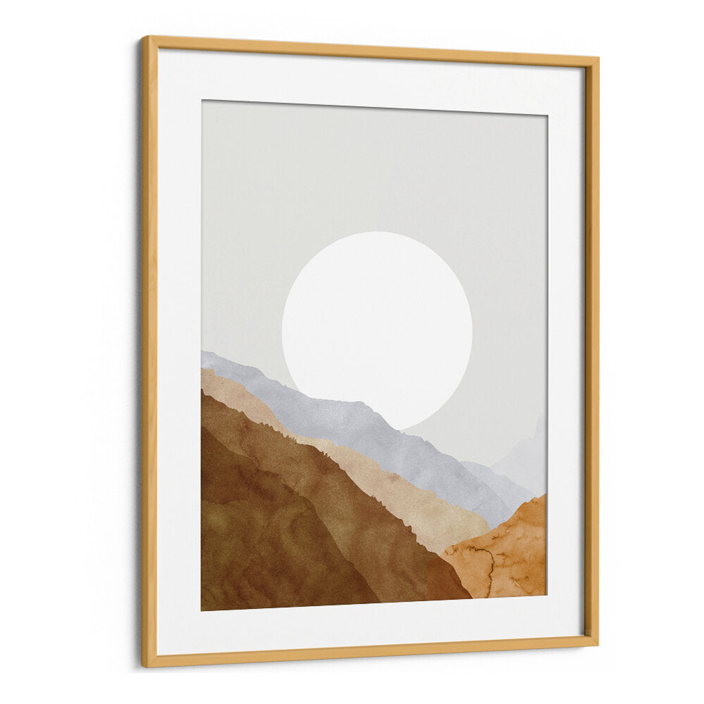 BOHO MOON AND MOUNTAINS , LANDSCAPE PAINTINGS