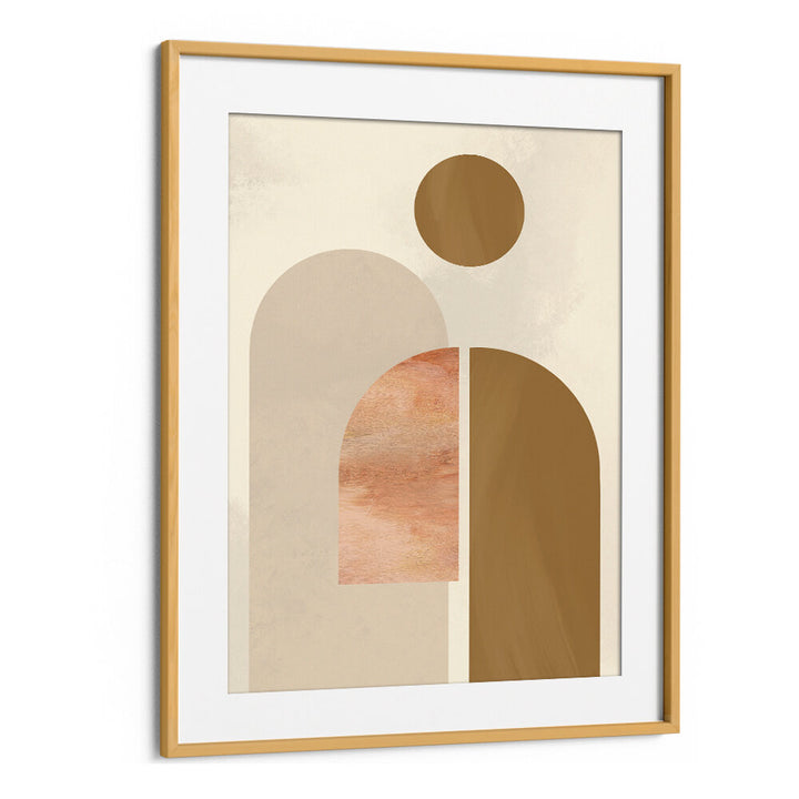 BROWN CIRCLE ABSTRACTS , GEOMETRIC ART PRINTS