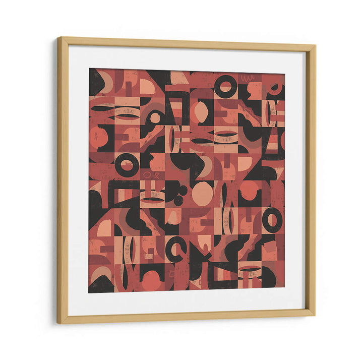 MID CENTURY GRID PATTERN NINE , ABSTRACT PAINTINGS