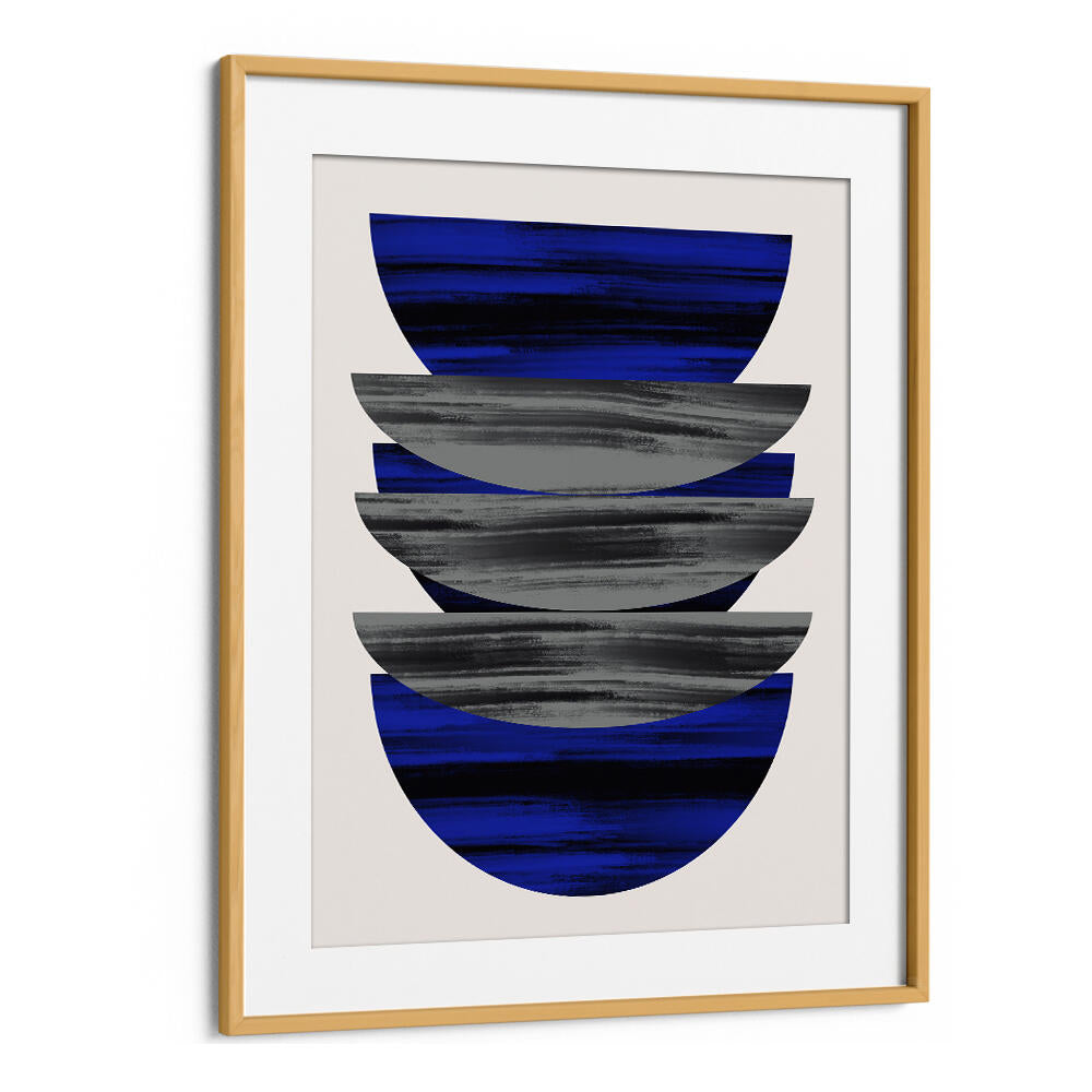 SCANDINAVIAN IN BLUE AND BLACK  , GEOMETRIC ART PRINTS
