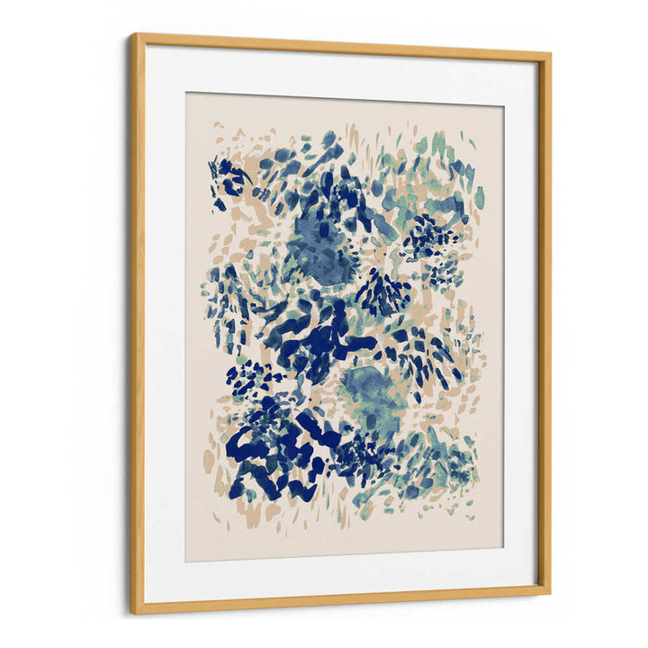 Captivating BLUE CORAL GARDEN, ABSTRACT PAINTINGS with vibrant hues and textures, perfect for modern decor.