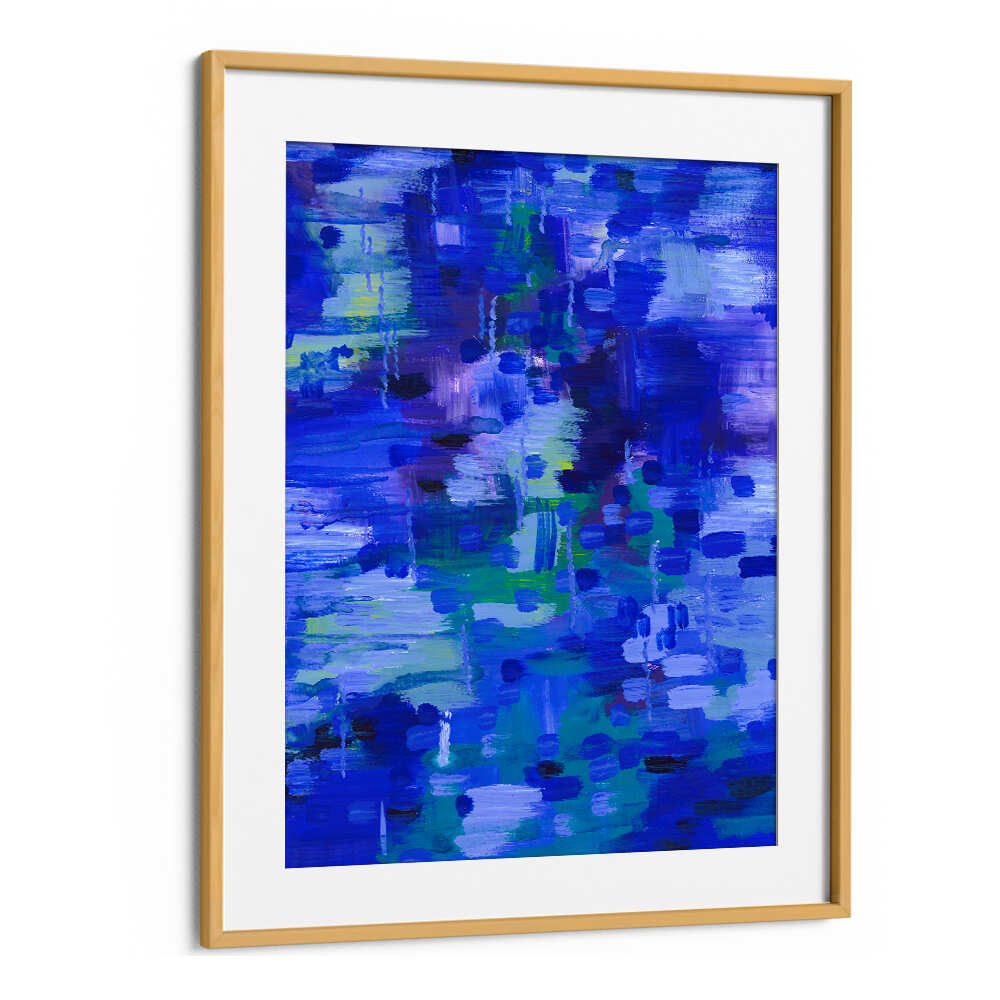 REFLECTIONS IN BLUE , ABSTRACT PAINTINGS