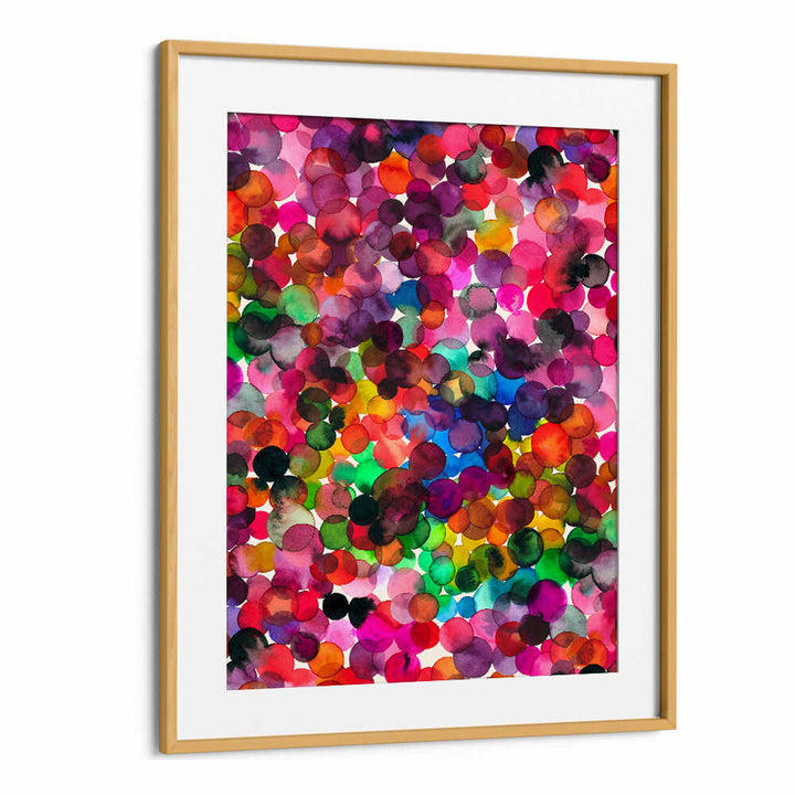 OVERLAPPED WATERCOLOR DOTS , ABSTRACT PAINTINGS